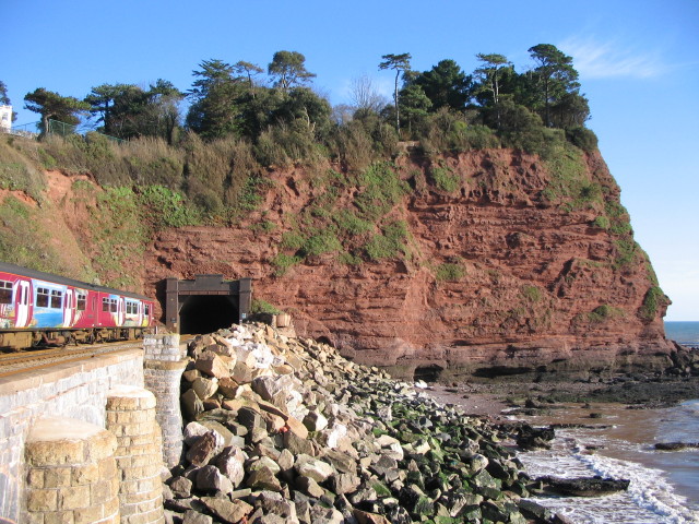 Train enters tunnel