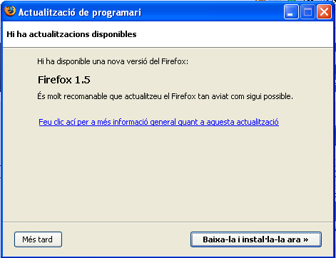 Actualització Firefox 1.5